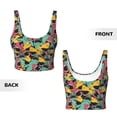 thumbnail image 6 of Goofa Angry Shark Pattern Printed Sports Bras for Women, High Impact Running Bra Workout Crop Tank Tops Longline Sports Bra Push up-Large, 6 of 9