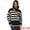 Black, variant on DARING DIVA Women's Long Sleeve Pullover Striped Color Block Sweater M Black