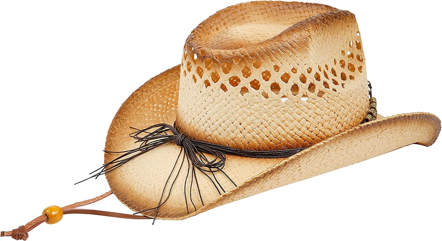 9126 Straw Cowboy Hat Western Cowgirl For Men\'s/women\'s Sun Shapeable Deago Straw Cowboy Hat for Men Women Western Cowgirl Hat  main image 2