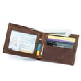 thumbnail image 2 of Top Grain Leather Wallet for Men | RFID Blocking | Extra Capacity Bifold Wallet with 2 ID Windows | Ultra Strong Stitching | Slim Billfold with 8 Card Slots | Gift for Him, 2 of 5