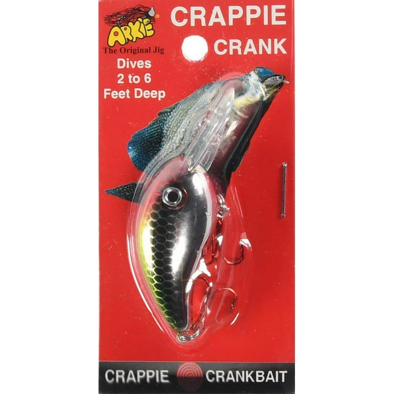 Arkie Lures 220 Crankbait - Chrome Clown - Dives 2-6 - 235