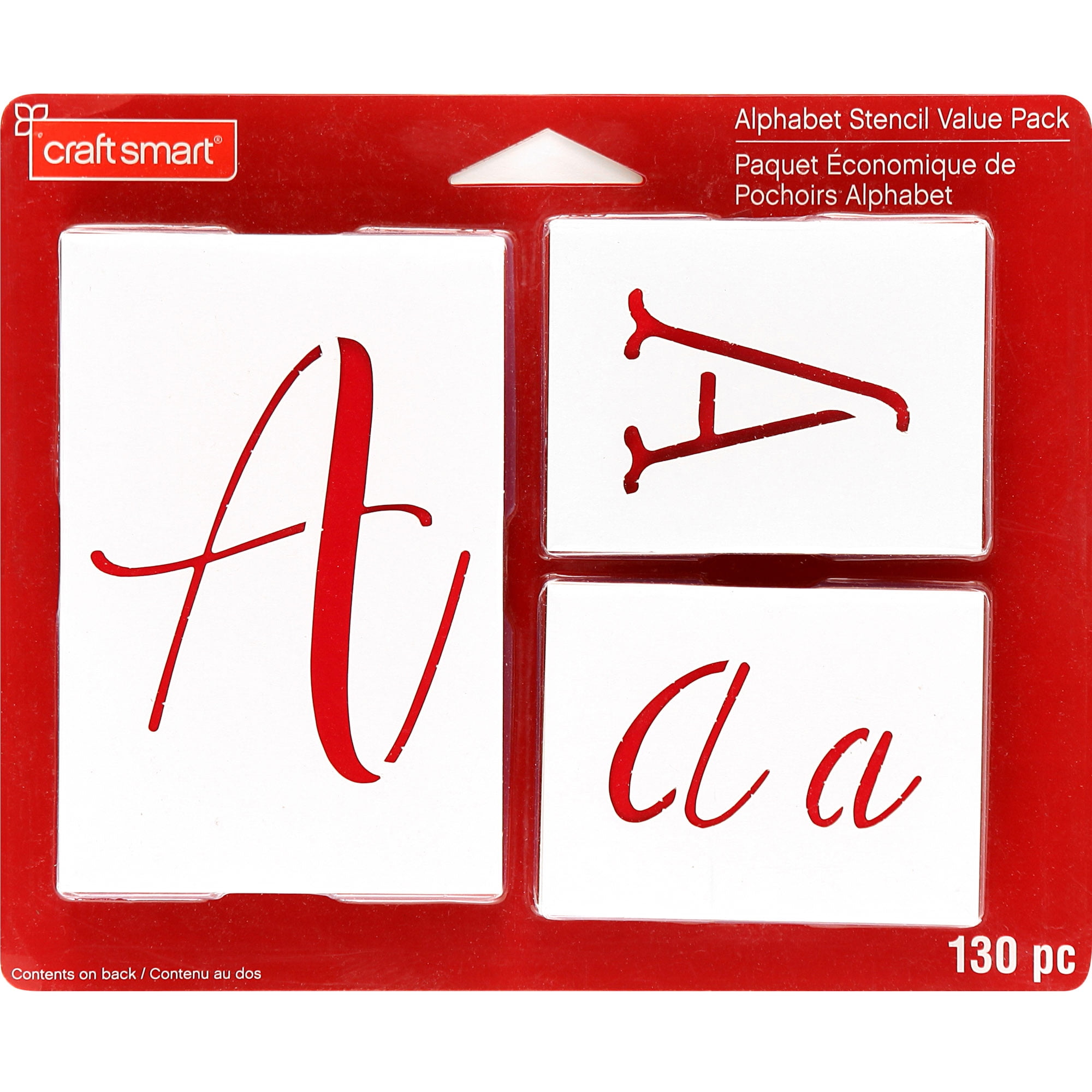Craft Smart Mixed Font Alphabet Stencils, 12 Packs: 130 ct. (1,560 total)