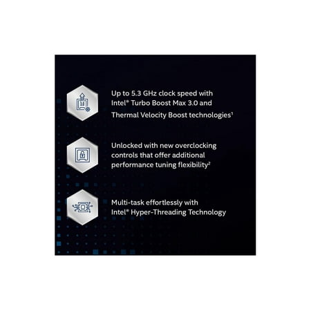 Intel - Core i9-10900K 10th Generation 10-core - 20-Thread - 3.7 GHz (5.3 GHz Turbo) Socket LGA1200 Unlocked Desktop Processor