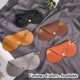 thumbnail image 3 of Estuche de cuero para gafas, portátil, delgado, para gafas de sol, suave, ligero, para viaje, con cierre, paño de limpieza, regalo, 3 of 5