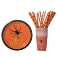 thumbnail image 5 of 10PCS Party Decor Pumpkin Happy Halloween Spider Disposable Cookware Tray Paper Cup Halloween Paper Plate PUMPKIN PAPER PLATE, 5 of 8