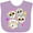 Lavender, variant on Inktastic Decorative Skull Party for Day of the Dead Boys or Girls Baby Bib
