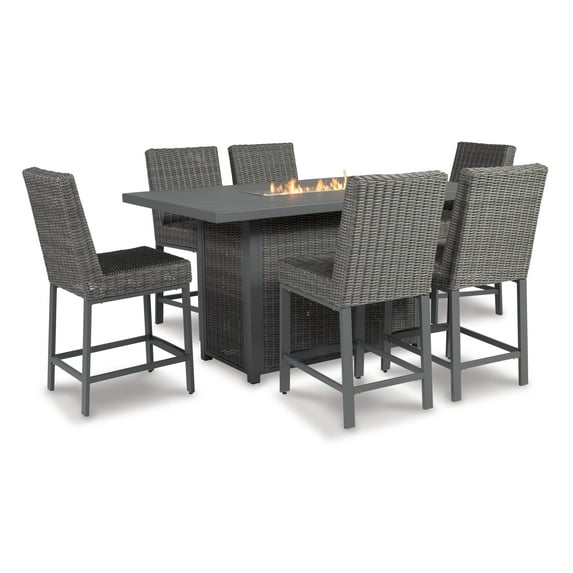 Palazzo Outdoor Fire Pit Table and 4 Chairs