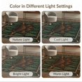 thumbnail image 7 of ODIKA 8'x10' Washable Area Rug Durable, Non-Slip Paw Print Rustic With Centered Woodland Wildlife Emblem Cabin Bear Refined for Living Room, Under Sectional, Family, 7 of 7