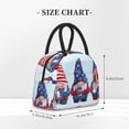thumbnail image 2 of Fotbe Cute Gnomes in USA1 Pattern Lunch Bag, Insulated Lunch Box, Small Leakproof Cooler Food Lunch Containers Reusable High Capacity Lunch Tote Bags for Work, Travel, Outdoor, 2 of 6