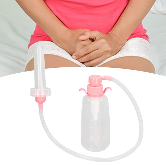 Jeringa femenina, ducha vaginal, botella vacía, cuidado personal, resistente a altas temperaturas para el período puerperal