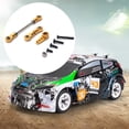 thumbnail image 4 of Vogacara RC Cars 1/28 Servo Arm Metal mejorado varillas de enlace de dirección ensamblado Kit de enlace de repuesto para WLtoys K969 K979 K989 K999 Kits de construcción modelo Oro Vogacara FN010112-03, 4 of 6