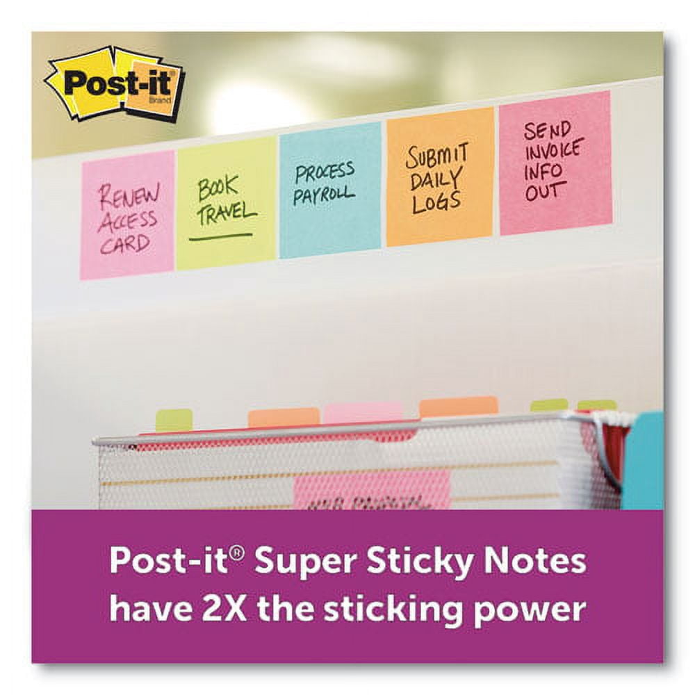 Pads in Supernova Neon Collection Colors, 3" x 3", 90 Sheets/Pad, 5 Pads/Pack | Bundle of 10 Packs
