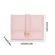 thumbnail image 3 of Short Flower Embossed Wallet Compact Size For Travel Multiple Compartments Practical PU Leather Women’s Accessory White, 3 of 4