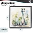 thumbnail image 4 of Stupell Industries Bohemian Crafty Critters Dino Black Floating Frame Canvas Art, 18 x 18, by Steve Hunziker, 4 of 8