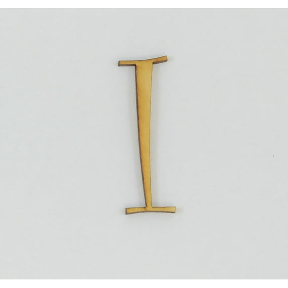 1 Pc, 4 Inch X 1/4 Inch Thick Wood Letters I In The Curlz Font Great For Craft Project & Different Decor
