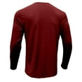 thumbnail image 4 of BXINGOHAI Mens Fashion Henley Shirts Long Sleeve Button Cotton T-Shirt with Pocket Wine L, 4 of 4