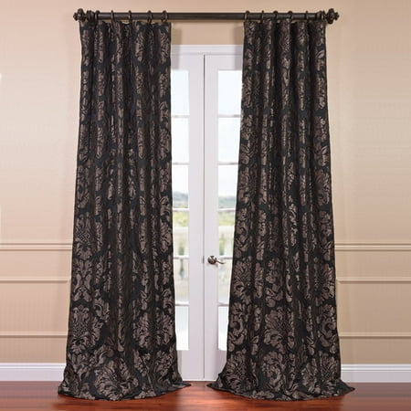 Half Price Drapes Astoria Jacquard Semi Opaque Single Curtain