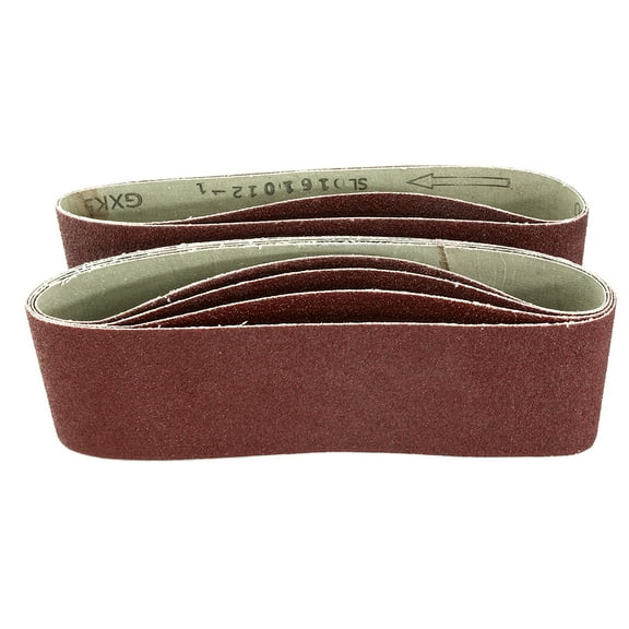 Uxcell 3" x 21" 60 Grit Lapped Joint Aluminum Oxide Sanding Belts 6 Pack