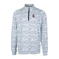 thumbnail image 2 of Men's Cutter & Buck Charcoal Greenville Drive Traverse Camo Print Stretch Quarter-Zip Pullover Top, 2 of 3
