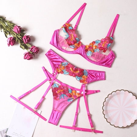 

Tawop Sexy Bras For Women Women S Stretch Hot Pink 6