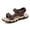 Brown, variant on Men's Breathable Mesh Sport Sandals, Adjustable Tan Outdoor Hiking Shoes