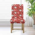 thumbnail image 4 of Xoenoiee Santa Claus Candy Print Dining Chair Slipcover Christmas Decoration Parsons Chair Furniture Protector Stretch Chair Covers for Dining Room, Restaurant, Kitchen, Party, 1 Set, 4 of 7