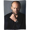 thumbnail image 3 of Jason Statham Blanket, Lightweight & Ultra-Soft Flannel Fleece Blanket, Anti-Pilling Plush Blanket for Couch, Bed, Sofa, Bedding Decor,50"x40", 3 of 7
