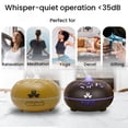 thumbnail image 3 of Essential Oil Diffuser, 500ml, Night Light & Music Player, Brown, 10 ml Spearmint essential oil, 3 of 7