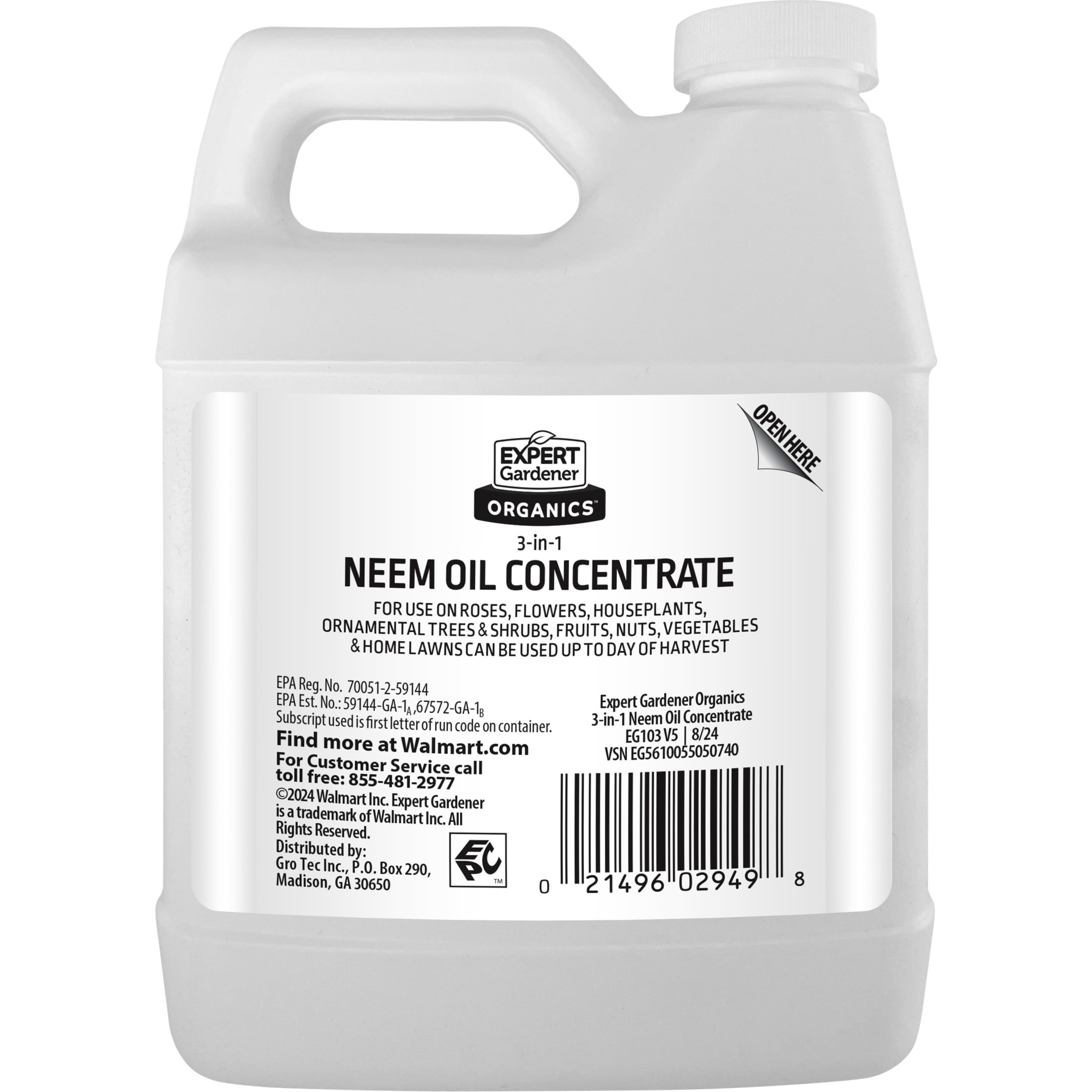 Expert Gardener Neem Oil Insect and Disease Control, 12 fl oz. Concentrate