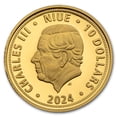 thumbnail image 2 of 2024 Niue 1/4 oz Gold Czech Lion Proof, 2 of 4