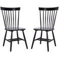 thumbnail image 3 of Safavieh Novalyn Mid-Century Wood Dining Side Chairs, Black (Set of 2), 3 of 8