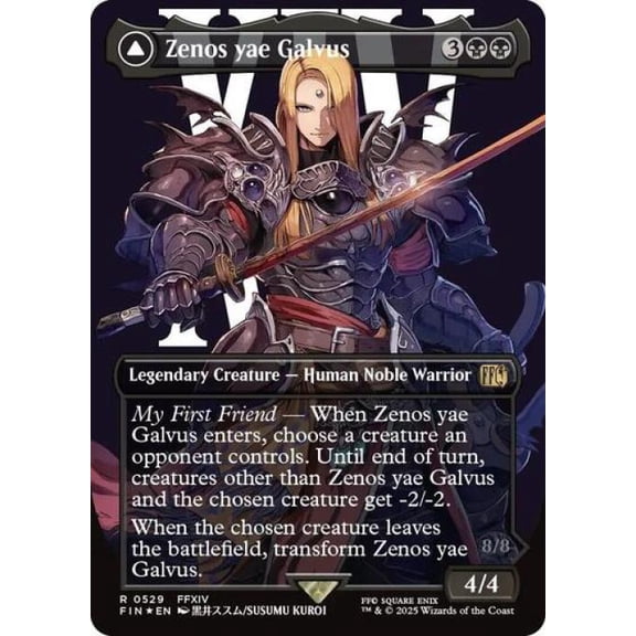 Magic the Gathering - Universes Beyond: FINAL FANTASY - Zenos Yae Galvus (Borderless) (Surge Foil) Near Mint Foil