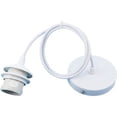 thumbnail image 1 of Portalámparas Colgante E27, Accesorios para Lámparas Colgantes E27, Accesorios para Lámparas Colgantes E27 con Cable de 1M, para Bar, Cafetería, Tienda de Ropa, Hogar, Hotel (Blanco), 1 of 5