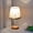 B, variant on Desk Lamp,Lamps for Night Stands,Lamp for Bedroom,LED Solid Wood Desk Lamp Stable Fabric Study Reading Lamp For Home Decoration Linen Plain Warm Night Light(B 11*6*6in)from ANMUYUM