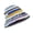 Blue, variant on Ladies Crochet Stripe Pattern Fisherman Hat Wide Brims Bucket Hat Windproof Hat