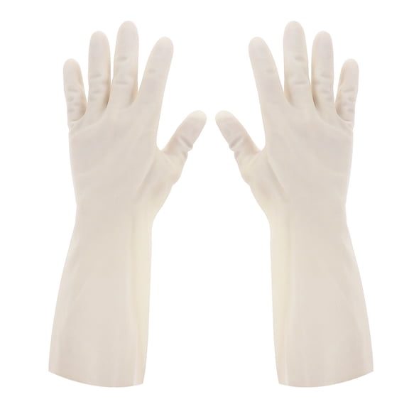 1 par de guantes para tareas domésticas Guantes de limpieza Guantes de cocina antideslizantes Guantes para lavar platos - Talla S (Blanco)