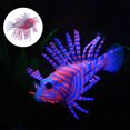 thumbnail image 3 of Silicone Aquarium Ornament, Lionfish Artificial Fish Ornament, Simulated Luminous Aquarium For Fish  Red And Blue, 3 of 8