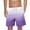 Purple, variant on Kmdttou Men's Shorts Sports Shorts Beach Pants Elastic Waist Drawstring Pocketed Casual Printed Knee-length Shorts (Regular and Big & Tall Sizes)