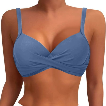 KONDYS Women Underwire Bikini Tops Push Up Swim Tops Bra Padded Swimsuit Tops 2025 Bathing Suit Tops Beachwear Swimwear Stylish