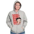 thumbnail image 4 of Betty Boop Sassy On Repeat Cute Zip Hoodie Sweatshirt Women Brisco Brands S, 4 of 6