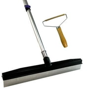 Room Groom PET Carpet Rake Groomer with Telescoping 54 " Adjustable Handle, with Lint Remover Brush Tool