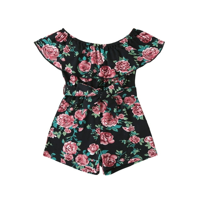 Sylvamorning Combinaison Sans Manches Ceinturée Florale Col Bateau