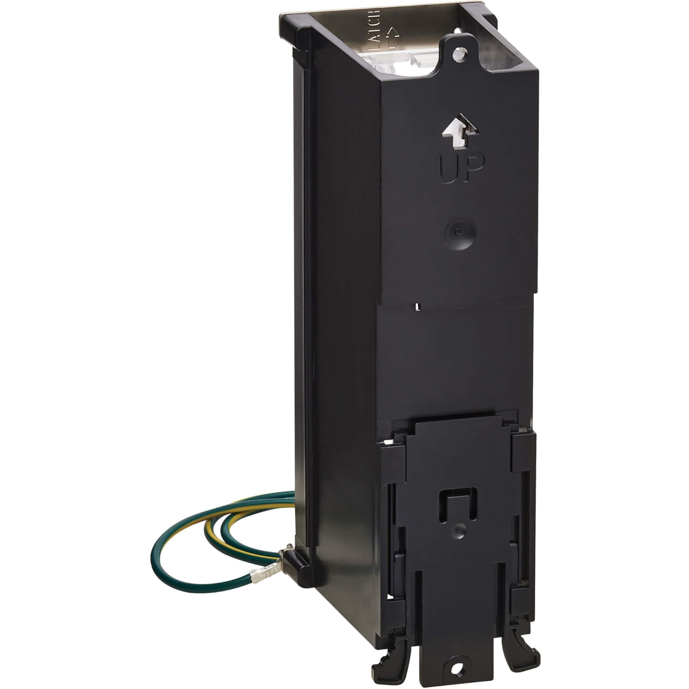 Tripp Lite 8-Port Metal DIN-Rail Mounting Keystone Patch Panel Black/Silver