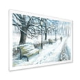 thumbnail image 2 of Designart Winter Park At Christmas Traditional Framed Wall Art, 2 of 4