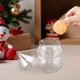 thumbnail image 3 of Tarro de cristal con tapa para dulces de Navidad, transparente, de 220 ml, para guardar galletas navideñas, para decorar fiestas navideñas., 3 of 7