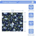 thumbnail image 4 of Coolnut Blue Roses Flower Washcloths Towels, Highly Absorbent and Soft Cotton Face Cloths, 6 Pack Quick Dry Wash Cloths - 12 X 12 Inches Washcloth Gift, 4 of 7