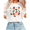 White-2, variant on Women Casual Multicolor Strawberry Daisy Graphic Tees Cotton Crew Neck Printed T Shirt Tops White S-5XL