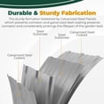 thumbnail image 5 of Utopia Home Galvanized Raised Garden Bed, 4 by 2 feet Lightweight Planter Boxes Outdoor with Easy Assembly, Large Garden Bed for Vegetables, Fruits, Flowers, Silver, Pack of 2, 5 of 8