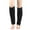 Black, variant on Unisex Winter Knitted Leg Warmers Striped Pattern Plush Boot Socks for Warmth