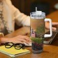 thumbnail image 6 of Fotbe Country Farm Morning Rooster Pattern 40oz Ice Bully With Handle And Straw Stainless Steel Vacuum Insulated Cup And 2 In 1 Straw Lid, 6 of 8